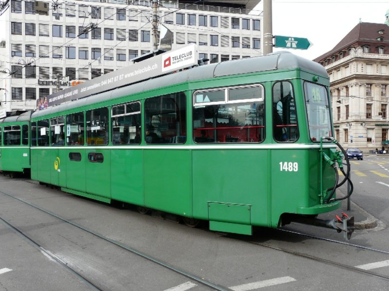 BVB - Tramanhnger B 1489  unterwegs auf der Linie 15 am 15.03.2008