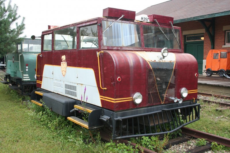 Canadian Pacific Railway No. M-297 Wickham Inspection car am 9.8.2009 in Smiths Falls.
