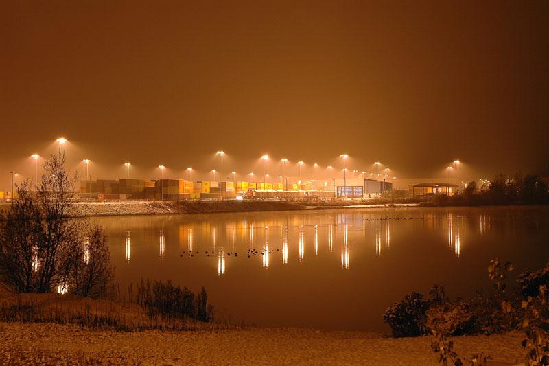 Cargo Center Graz-Kalsdorf am Abend des 24.11.2005