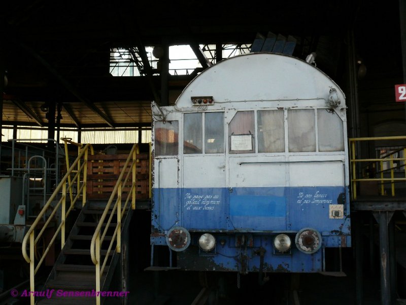 CASTAN, ein historischer franzsischer Tunneligel (also ein Messfahrzeug zur berprfung des Tunnelquerschnitts).

Nmes Eisenbahnmuseum
14.09.2007
