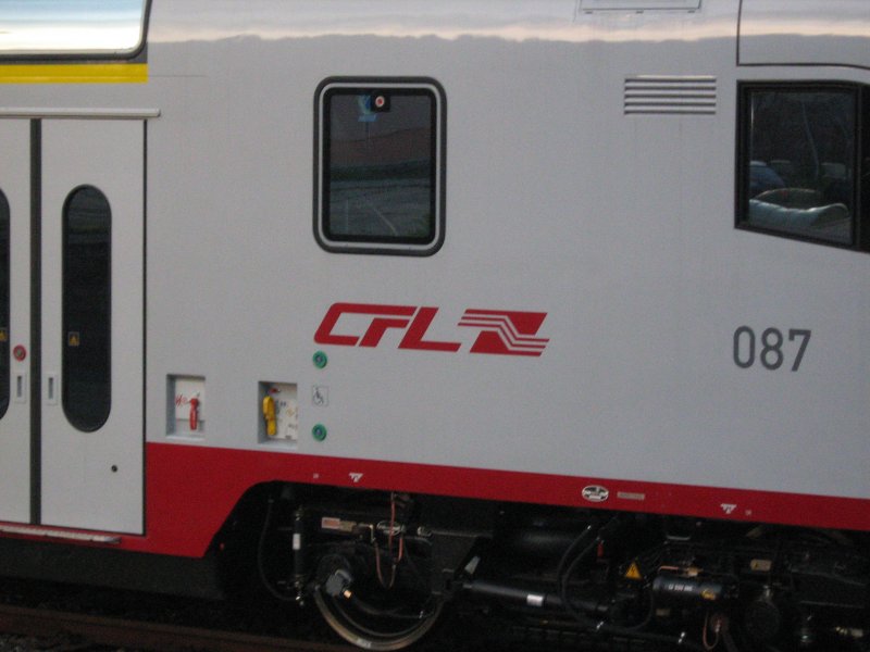 CFL Logo am Steuerwagen 087 am 09.12.2008 im Bahnhof Bautzen