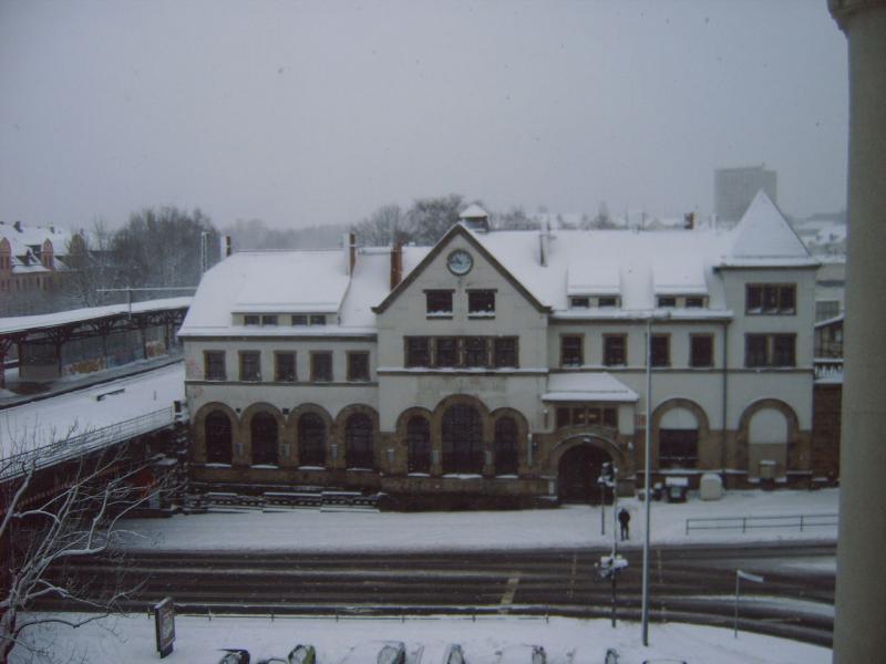 Chemnitz Sdbahnhof versinkt im Schnee