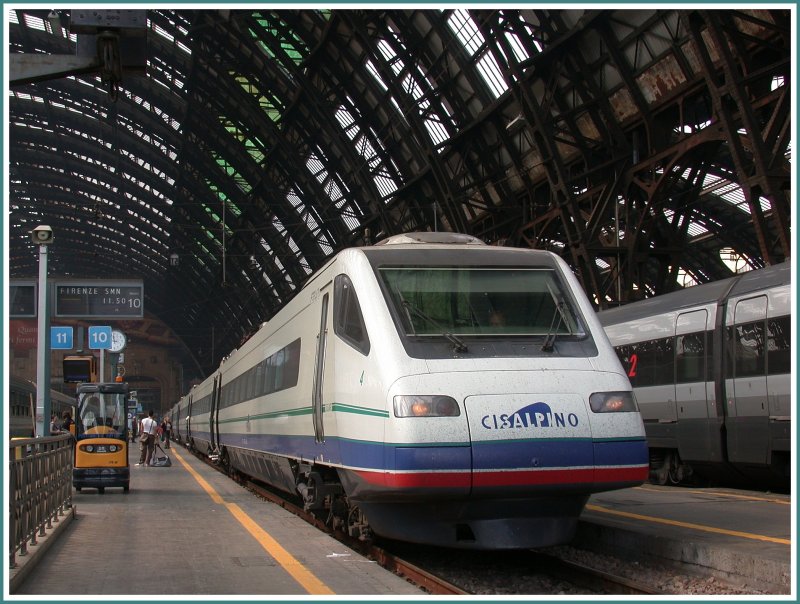 CIS 153 nach Firenze in Milano Centrale und das pnktlich. (23.04.2007)