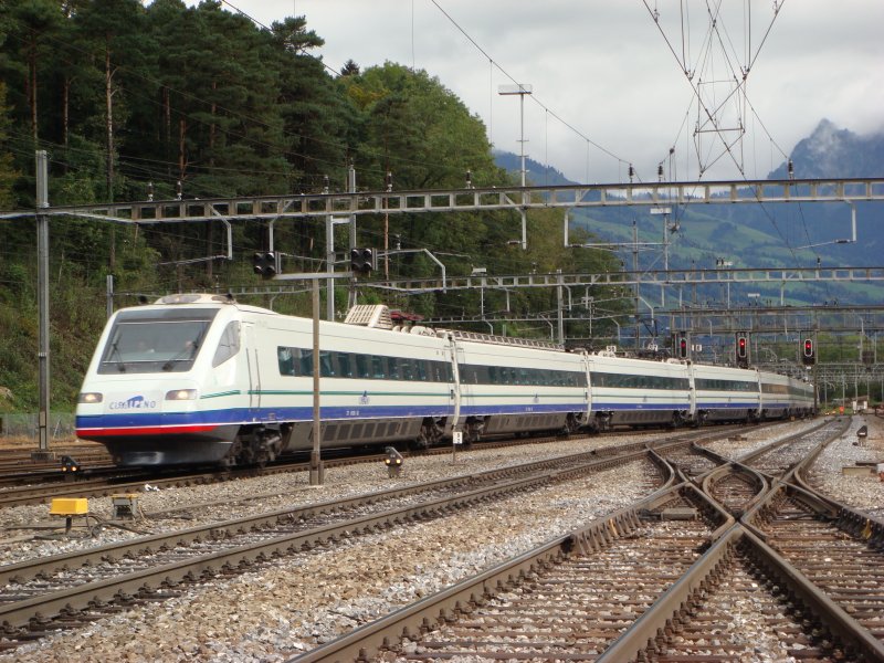 Cisalpino ETR 470 6 bei Arth-Goldau am 18.09.2007