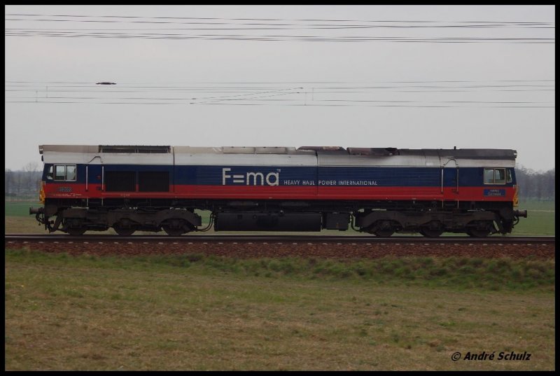 Class 66, 29 002 Heavy Haul, 2007-04-05, bei Nudow