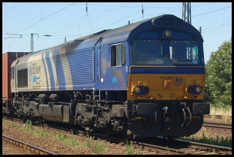 Class 66 6610 ERS 2006-07-04 Saarmund