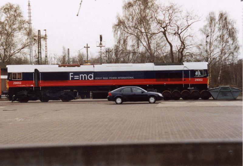 Class 66 bei der Mindener Kreisbahn in Minden Ostern 2002
