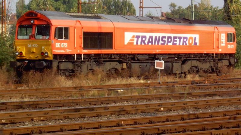 Class 66 der Transpetrol stand am 25.9.05 im Wormser HBF