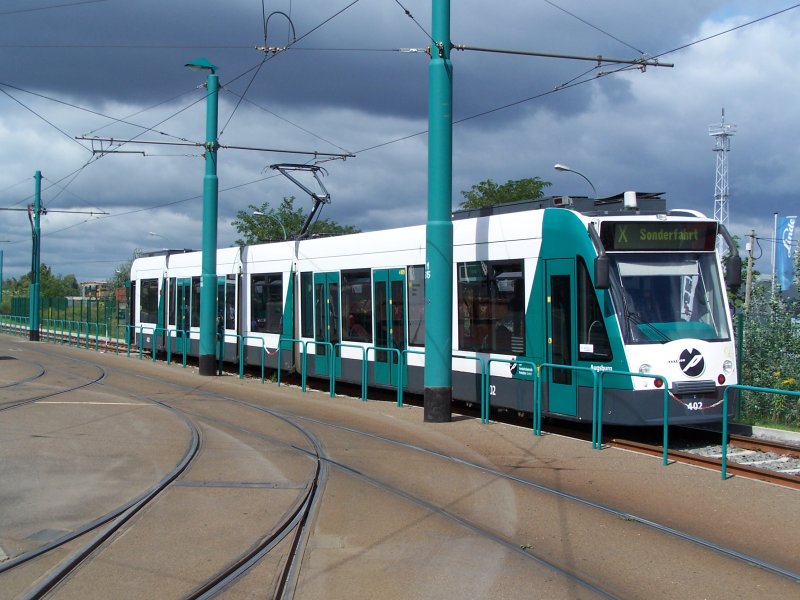 Combino 402 zum Selberfahren beim Tag der offenen Tr der ViP am 9.9.2006