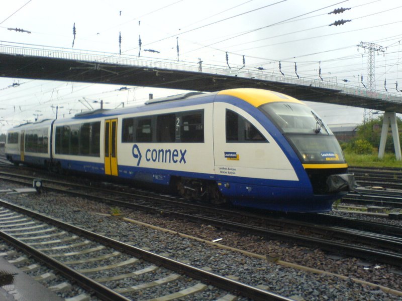 Connex - Einfahrt in Bahnhof Riesa am 02.08.2007