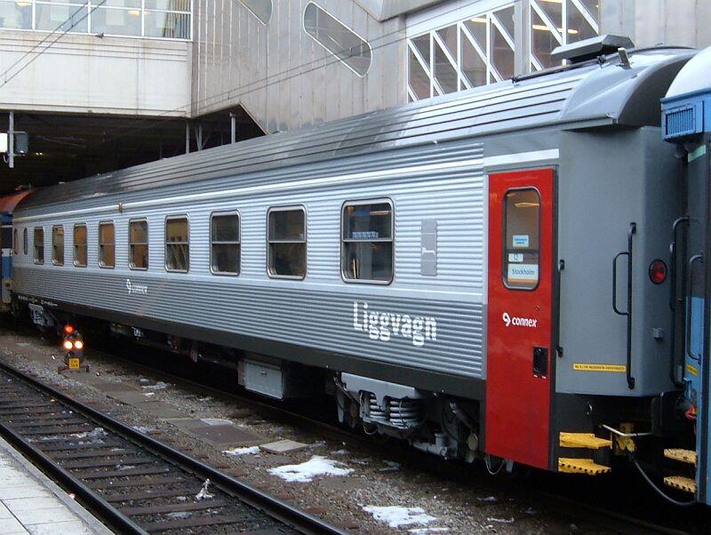 Connex-Liegewagen am 15.01.2006 in Stockholm C (Nacht-Fernzug Stockholm - Narvik).