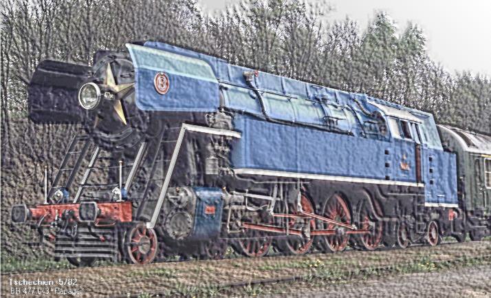 CSD Lok 477.043  Papagei  1982 in Prag