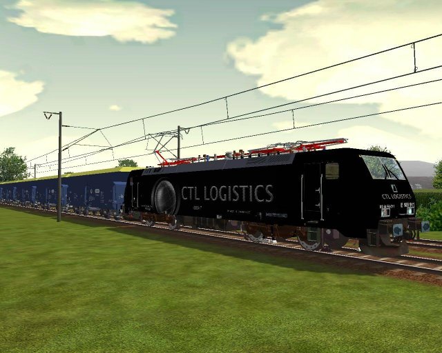 CTL 189 911-1 mit einem Testzug im Schwarzwald