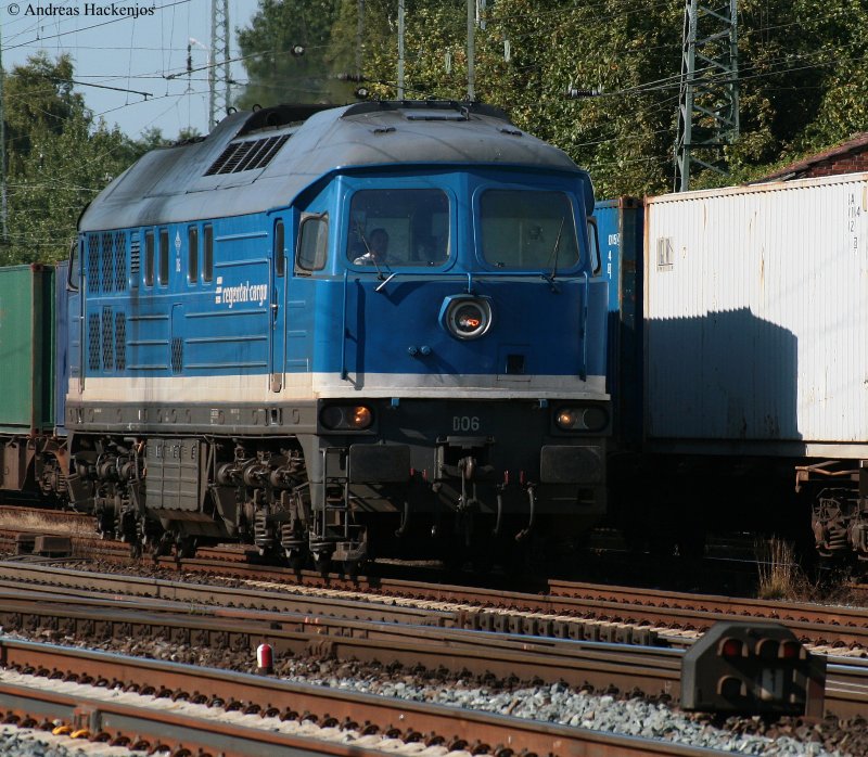 D 06 von Regental Cargo rangiert in Verden (Aller) 19.8.09