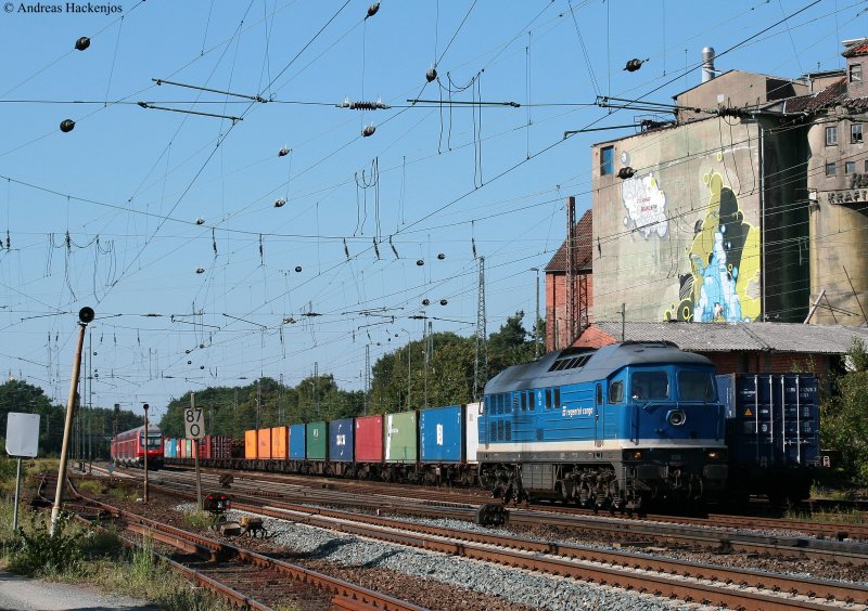 D 06 von Regental Cargo rangiert in Verden (Aller) 19.8.09