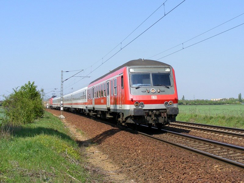 D 79703 nach Dresden Hbf am 25.4.2009 bei Glaubitz.