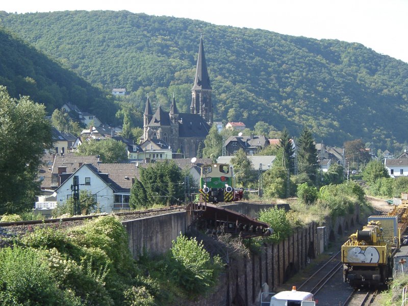 D2 am 6. September 2005 auf der Rampe im G�terbahnhof Brohl