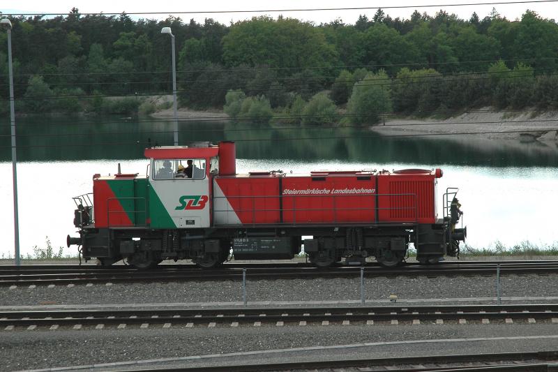 D3 der Steierm�rkischen Landesbahnen am 11.5.2005 beim Verschub im Cargo Center Graz