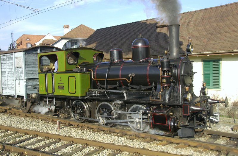 Dampf Bahn Bern Bei der Ausfahrt Laupen.
29.11.2008