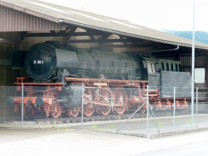 Dampflok 01 180-9 Ausgestellt in Bowil ( Schweiz ) .. Bild vom 12.09.2008