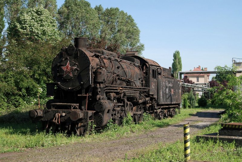 Dampflok der BR 411 in Hatvan (15.05.2007)