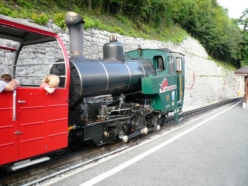 Dampflok der Brienzer Rothornbahn am 6.8.2007