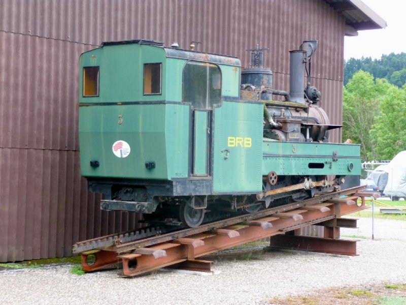 Dampflok  ex BRB  H 2/3 3  Ausgestellt in Bowil .. Bild  vom 12.09.2008