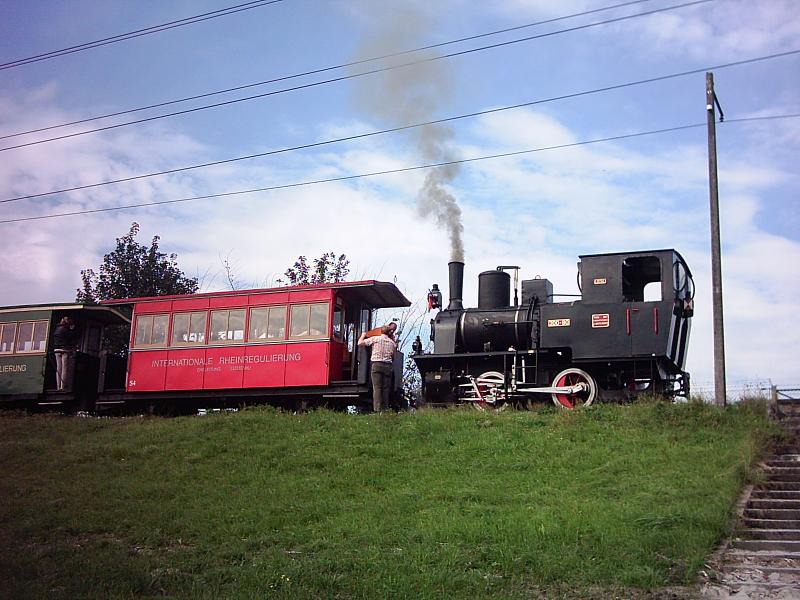 Dampflok  Liesl  am 25.9.2005 in Widnau