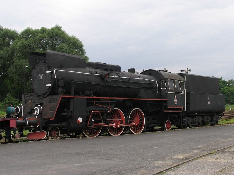 Dampflok Ol-49 60 in Wolsztyn am 10-07-2007.