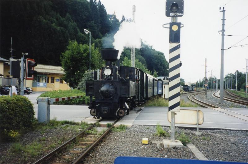 Dampflok Z6 2002 in Tischlerhusel auf der Pinzgaubahn.