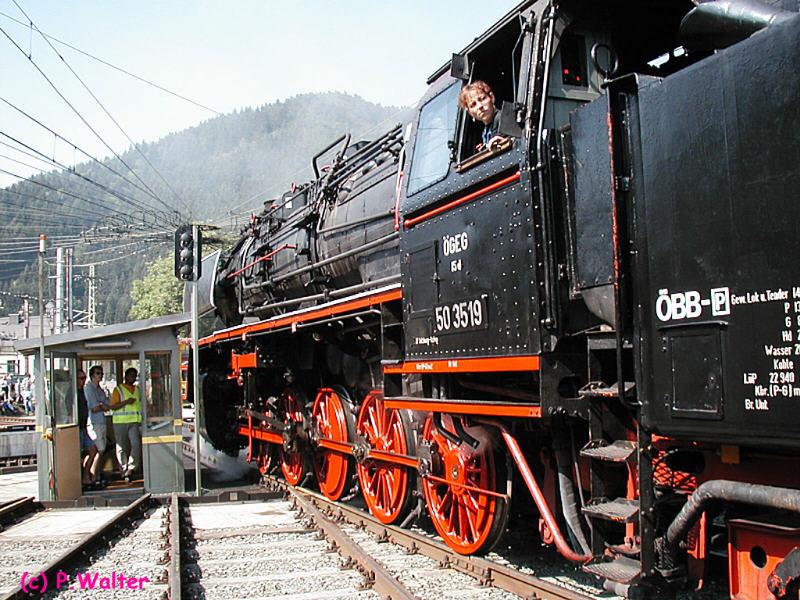 Dampflokfest Selzthal 2003,�GEG Lok 50 3519 am 08.06.03