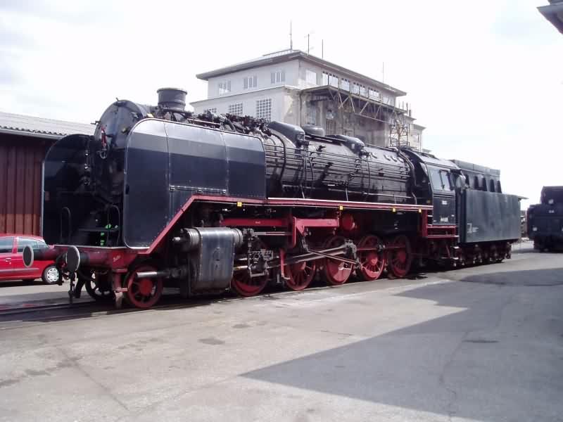 Dampflokomotive 44.661 der GEG in Ampflwang am 12.4.2004