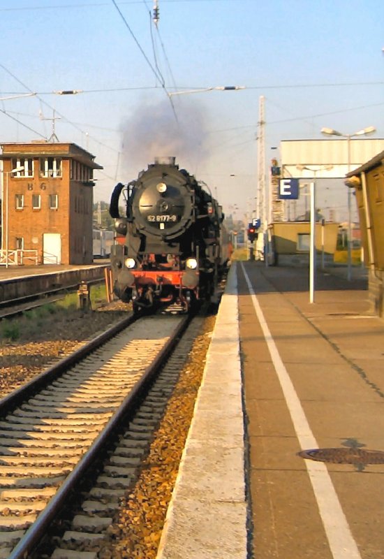 Dampfsonderzug mit BR 52 von Berlin nach Rheinsberg/Mark, 2005