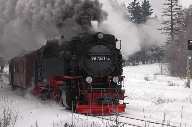 Dampfzugabfahrt in Drei Annen Hohne. 14.02.06