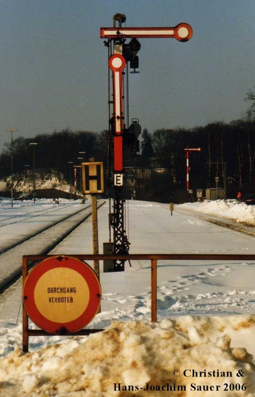 Das Auffahrsignal E, von Remscheid – Lennep, gibt es schon seit 15 Jahren nicht mehr.