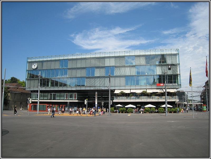 Das Bahnhofsgebude in Bern, aufgenommen am 26.07.2008.