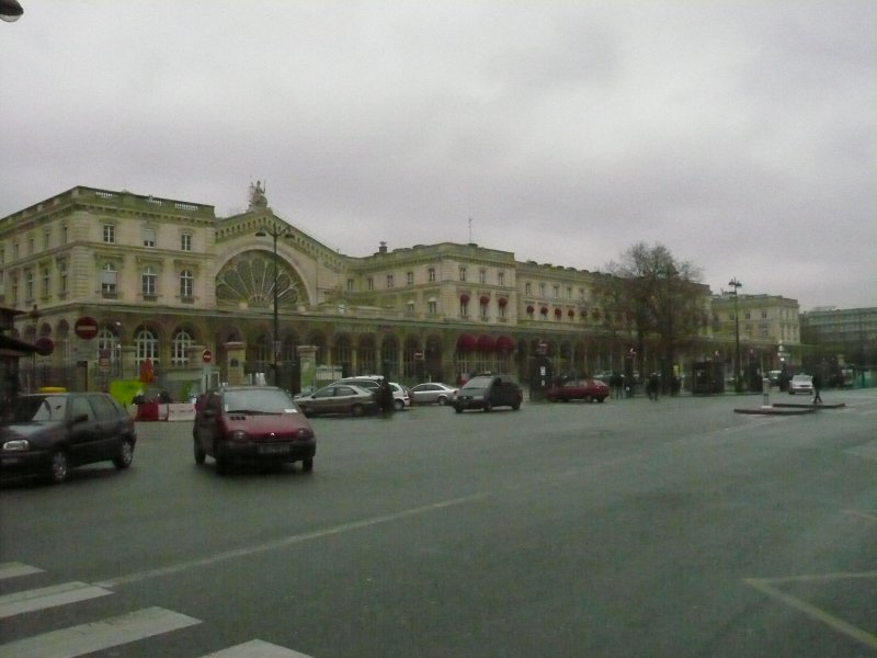 Das Bahnhofsgebude vom Gare de l'Est am 28.2.2008