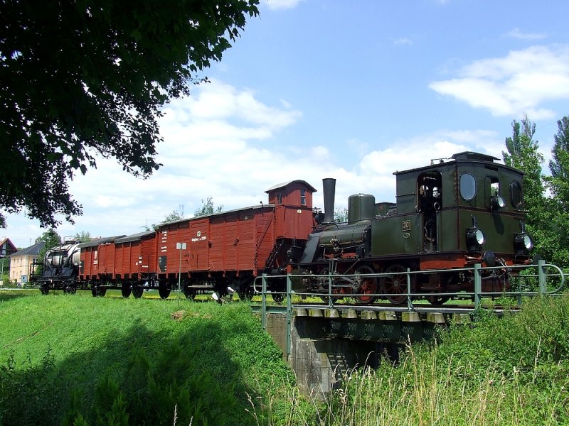 Das Chanderli rangiert in Wollbach. 24.7.08