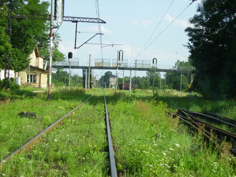 Das Gleisfeld des Bahnhofes Tworog vor der renvierung!