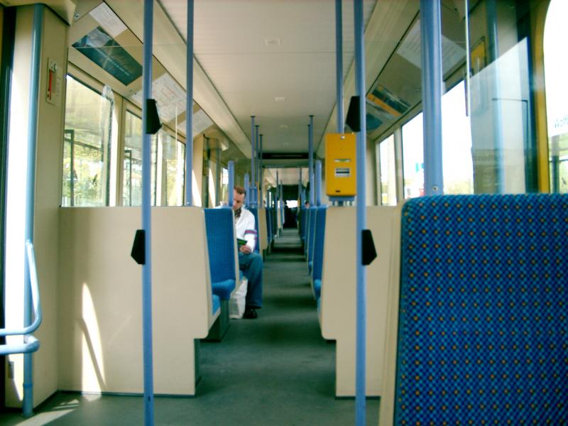Das Innenleben der Stuttgarter U-Bahn/
Inside the Stuttgart metro.

It's the  U6 - from Mhringen to Gerlingen