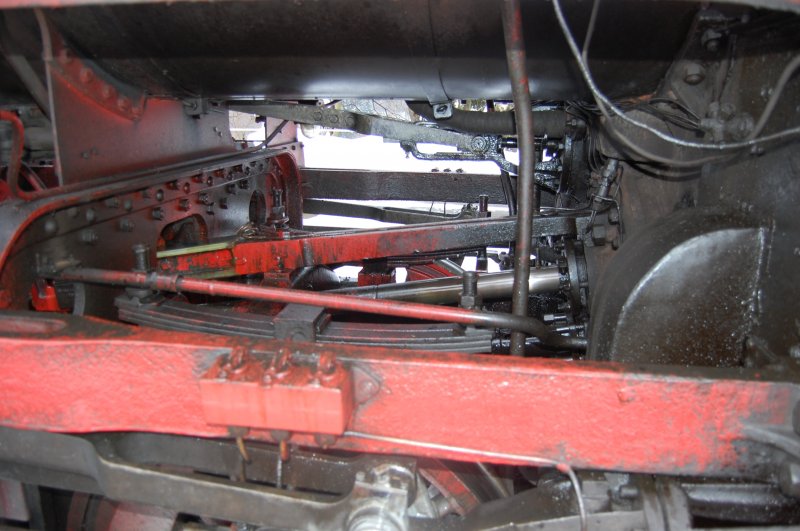 Das Innentriebwerk der preu. G12. So gut das Dreizylindertriebwerk auch war, die Steuerung hatte so ihre Tcken und galt als sehr schwergngig.