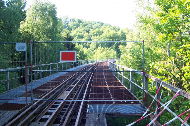 Das Lindenhofviadukt in Waldheim. Hier soll bald wie einst die Kleinbahn von Waldheim nach Kriebethal fahren