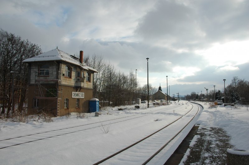 Das (noch) im Betrieb befindliche Stw am 18.02.09 in Chemnitz-Sd
