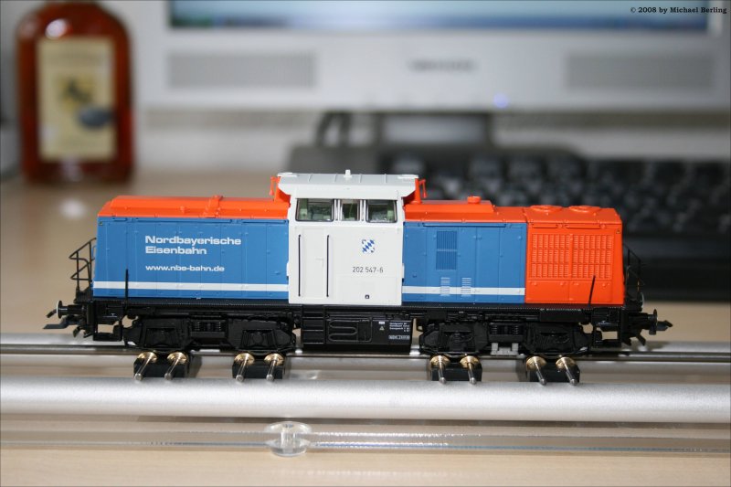 Das Roco Modell der 202 547-6 (Art. Nr.62814) der Nordbayerischen Eisenbahn ist seit wenigen tagen im Handel erhltlich. Fr mich eins der besten Modelle von Roco in der letzten zeit. 4.10.2008