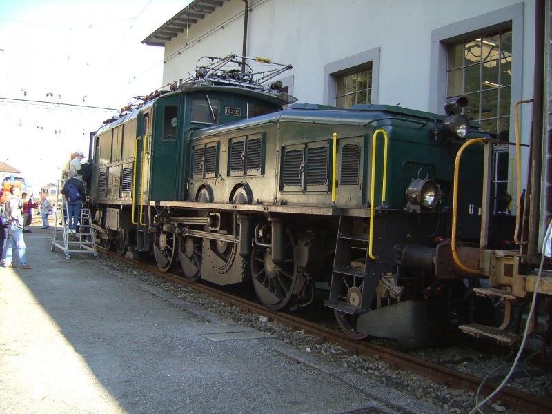 Das Schweizer Krokodil BR Ce 6/8 14305 in Erstfeld am 08.09.2007 