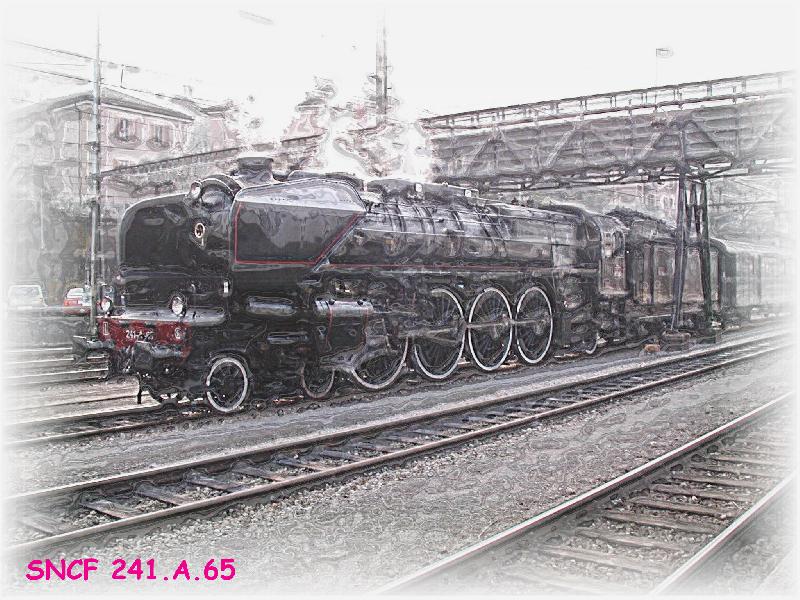 Das spezielle Bild der 241.A.65 am 11.01.03 in Bellinzona