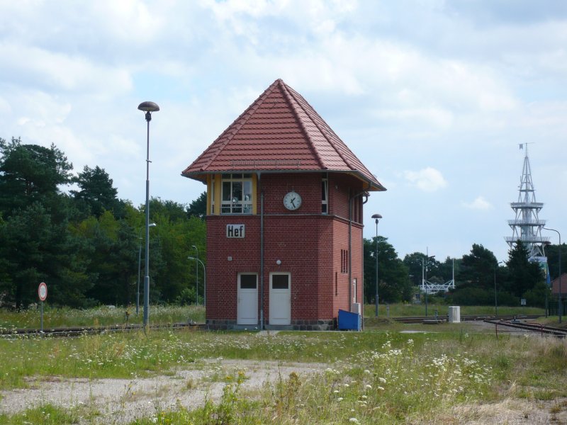 Das Stellwerk vom Bahnhof Seebad Heringsdorf am 23.7.2007