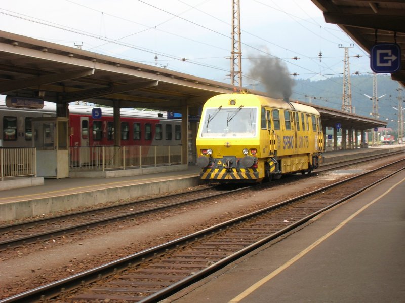 Das war am Samstag den 20.8.2005 in Bahnhof Spittal-Millstttersee.