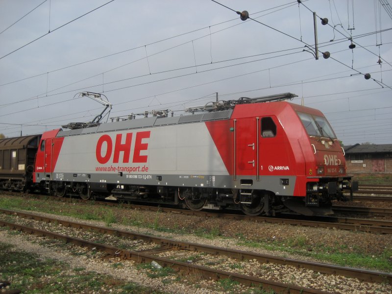 Das war wirklich berraschung 186 133-5 OHE auf den polnischen Gleisen treffen.