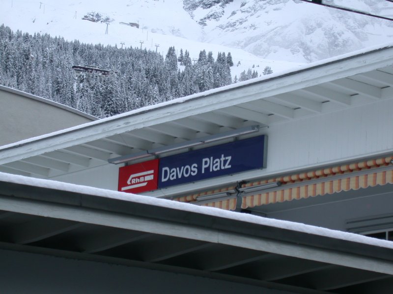 Davos Platz bereits im Winterkleid am 03.10.2005.